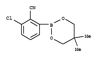 Structure of 3-CHLORO-2-CYANOPHENYLBORONIC ACID NEOPENTYL GLYCOL ESTER