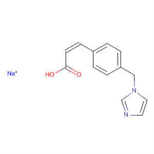 Structure of 2-Propenoic acid, 3-[4-(1H-imidazol-1-ylmethyl)phenyl]-, sodium salt,(2Z)-