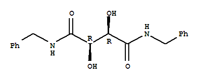 Structure of (+)-L-TARTARIC ACID DIBENZYL AMIDE