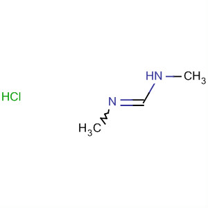Structure of Methanimidamide, N,N'-dimethyl-, monohydrochloride