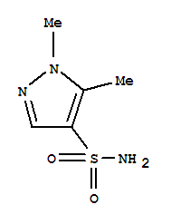 1H-Pyrazole-4-sulfonamide,1,5-dimethyl-结构式