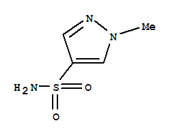 Structure of 1H-Pyrazole-4-sulfonamide,1-methyl-