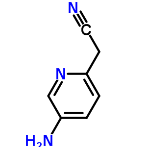 (5-aminopyridin-2-yl)acetonitrile结构式