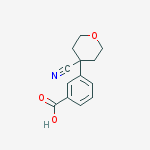 Structure of 3-(4-Cyanotetrahydro-2H-pyran-4-yl)benzoic acid