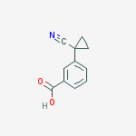 Structure of 3-(1-Cyanocyclopropyl)benzoic acid