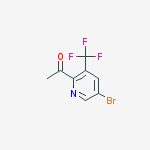 Structure of 1-(5-bromo-3-trifluoromethyl-pyridin-2-yl)-ethanone