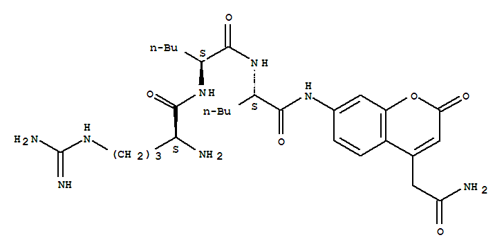 Structure of H-ARG-NLE-NLE-ACC ACETATE