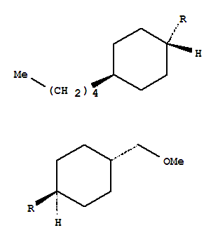 Structure of trans-4-(Methoxymethyl)-1-(trans-4-pentylcyclohexyl)cyclohexane