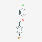 1-Bromo-4-(4-chlorophenoxymethyl)benzene结构式