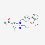 Structure of 3-[[4-(2-methoxycarbonylphenyl)phenyl]methyl]-7-methyl-2-propylbenzimidazole-5-carboxylic Acid