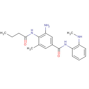 Structure of Benzamide,3-amino-5-methyl-N-[2-(methylamino)phenyl]-4-[(1-oxobutyl)amino]-