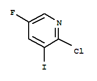 Structure of 2-CHLORO-5-FLUORO-3-IODOPYRIDINE
