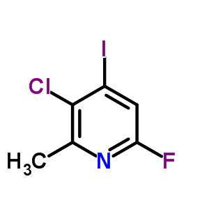 Structure of 3-chloro-6-fluoro-4-iodo-2-methylpyridine