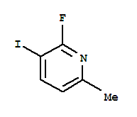 Structure of 2-FLUORO-3-IODO-6-METHYLPYRIDINE