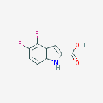 Structure of 4,5-DIFLUORO-1H-INDOLE-2-CARBOXYLIC ACID