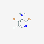 Structure of 2,4-dibromo-5-fluoro-pyridin-3-amine