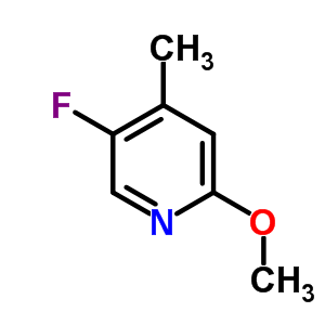 Structure of 5-fluoro-2-methoxy-4-methyl-pyridine