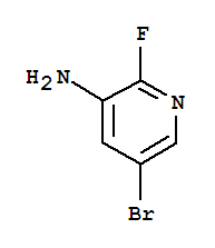 3-氨基-5-溴-2-氟嘧啶结构式