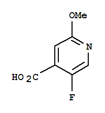 2-甲氧基-5-氟吡啶-4-羧酸结构式