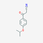 Structure of 4-ISOPROPOXYBENZOYLACETONITRILE
