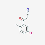 Structure of 2-METHYL-5-FLUOROBENZOYLACETONITRILE