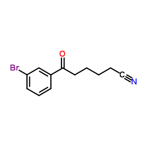6-(3-BROMOPHENYL)-6-OXOHEXANENITRILE结构式