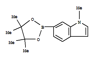Structure of 1-Methyl-6-(4,4,5,5-tetramethyl-1,3,2-dioxaborolan-2-yl)-1H-indole