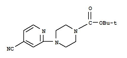 Structure of tert-Butyl 4-(4-cyanopyrid-2-yl)piperazine-1-carboxylate