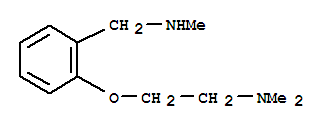 N-METHYL-2-[2-(DIMETHYLAMINO)ETHOXY]BENZYLAMINE结构式
