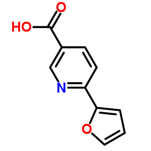 6-(furan-2-yl)pyridine-3-carboxylic acid结构式