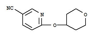 Structure of 6-(tetrahydropyran-4-yloxy)nicotinonitrile