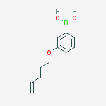3-(pent-4-enyloxy)phenylboronic acid结构式