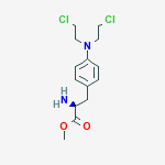 Structure of methyl 4-[bis(2-chloroethyl)amino]-L-phenylalaninate