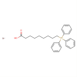 Structure of Phosphonium, (8-carboxyoctyl)triphenyl-, bromide