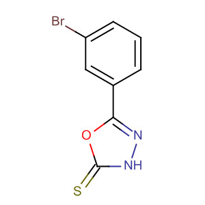 Structure of 1,3,4-Oxadiazole-2(3H)-thione, 5-(3-bromophenyl)-