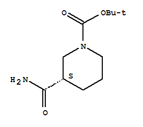 Structure of 1-Boc-3-carbamoyl piperidine