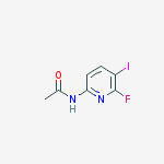 N-(6-Fluoro-5-iodopyridin-2-yl)acetamide结构式