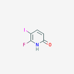 6-Fluoro-5-iodopyridin-2-ol结构式