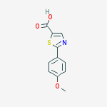 Structure of 2-(4-methoxyphenyl)-5-Thiazolecarboxylic acid