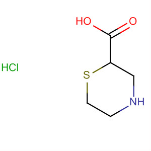 Structure of 2-Thiomorpholinecarboxylic acid, hydrochloride