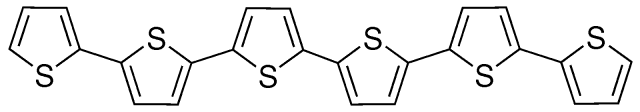 Structure of ALPHA-SEXITHIOPHENE