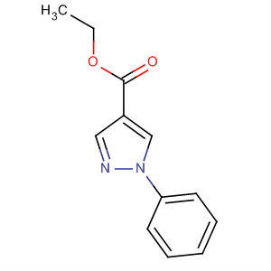 Structure of 1H-Pyrazole-4-carboxylic acid, 1-phenyl-, ethyl ester