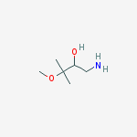1-amino-3-methoxy-3-methylbutan-2-ol结构式