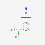 (3-(2-Cyanopropan-2-yl)phenyl)boronic acid结构式