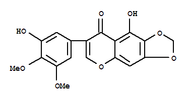 白射干素结构式