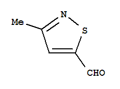 Structure of 5-Isothiazolecarboxaldehyde,3-methyl-