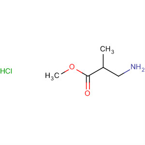 Structure of Propanoic acid, 3-amino-2-methyl-, methyl ester, hydrochloride