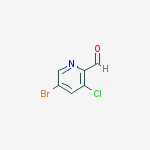 5-Bromo-3-chloropicolinaldehyde结构式