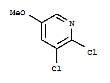 Structure of 2,3-DICHLORO-5-METHOXYPYRIDINE
