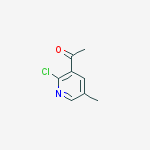 1-(2-Chloro-5-methylpyridin-3-yl)ethanone结构式